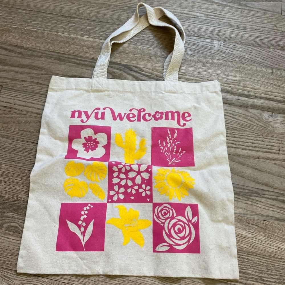 NWOT New York University NYU Welcome Cotton Tote Bag